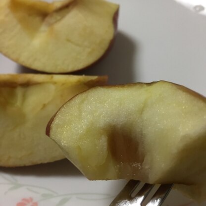 レンジでチンすることで、蜜入りりんごのようになりました！
ごちそうさまでした♫